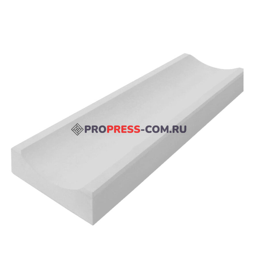 Лоток Водоотливной ProPress 50х16х5 см (бетонный) Белый